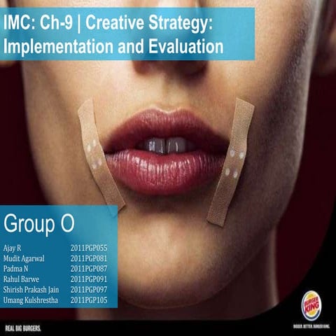 Creative Strategy: Implementation and Evaluation  
