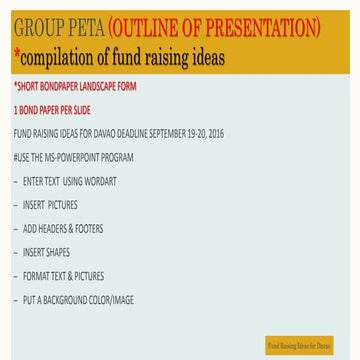 Group peta(sample format) | PPTX