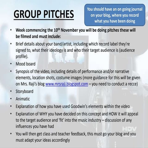 Group pitches