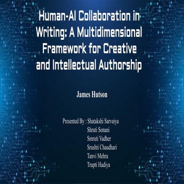 Human-AI Collaboration in Writing: A Multidimensional Framework for ...