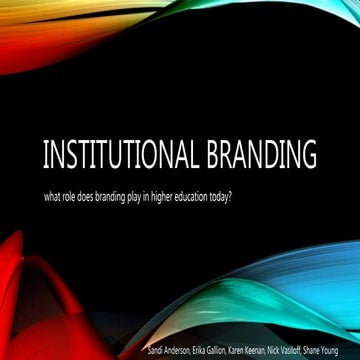 Institutional Branding 