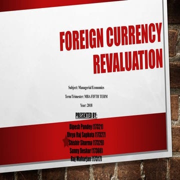 FOREIGN CURRENCY REVALUATION | PPTX