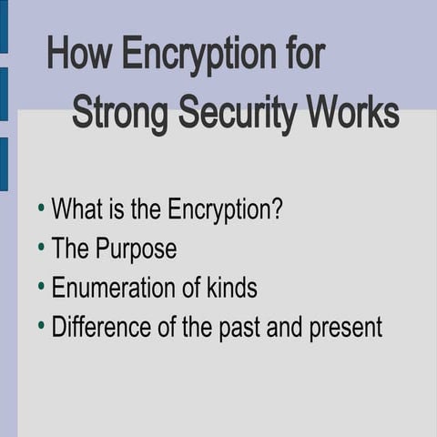 How Encryption for Strong Security Works