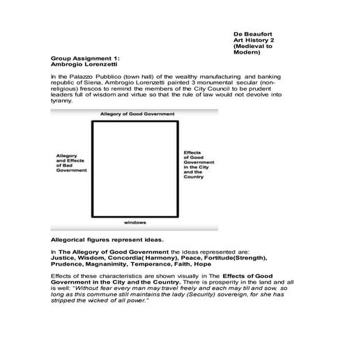 Group Project: Ambrogio Lorenzetti