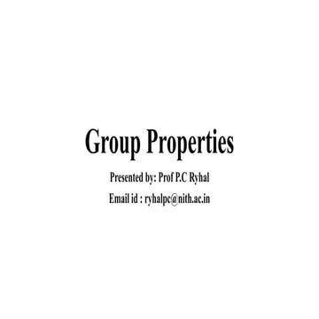 Social group and it's Properties extended | PDF