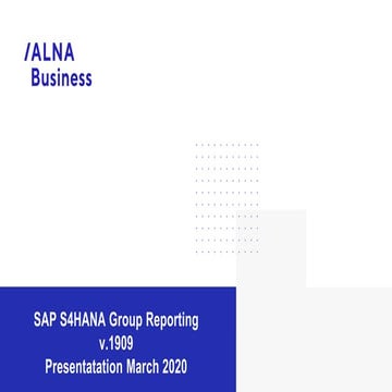 About Group reporting 