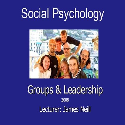 Groups & Leadership