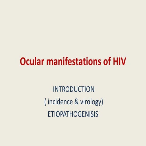 introduction to HIV