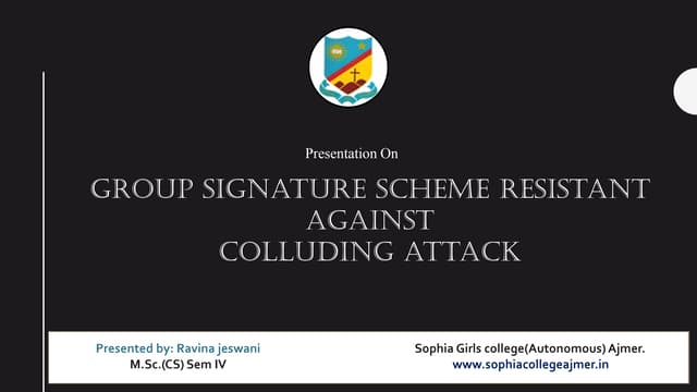 Group signature