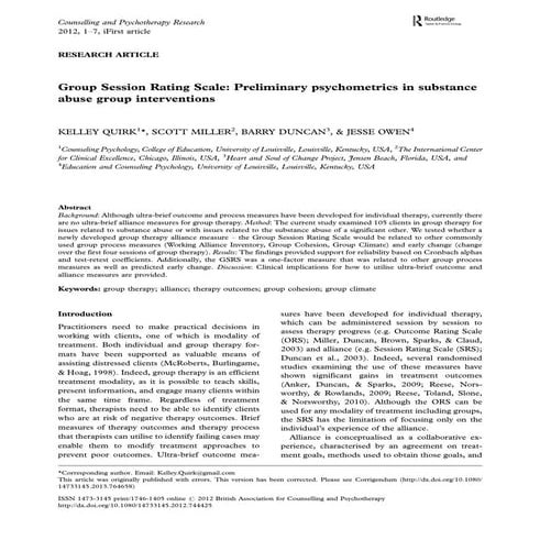 GroupSRSValidationStudy