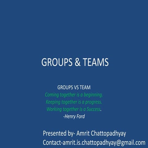 Groups & teams   