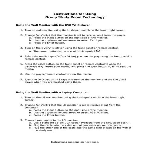 Group Study Technology Instructions