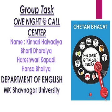 Group Task ONE NIGHT@ CALL CENTR