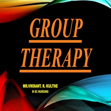 Group therapy 2020