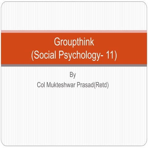 Groupthink | PPTX