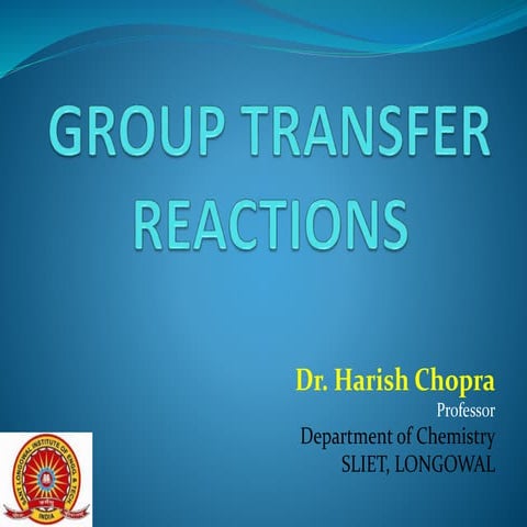 Group transfer reactions