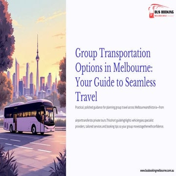 Melbourne Bus & Coach Hire Cost Overview – What to Expect | PDF