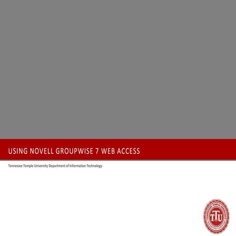 Group Wise Web Access | PPTX