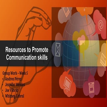 Resources to Promote Communication Skills