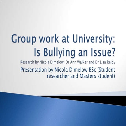 Group work at university