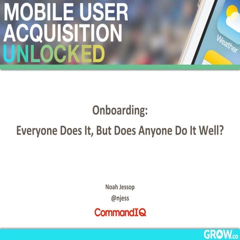 Mobile App Signup / Onboarding / First Time Experience.  From Grow.co June 20...