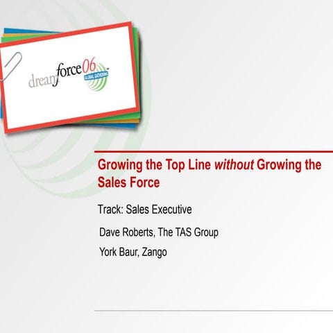 Growing the Top Line Without Growing the Sales Force