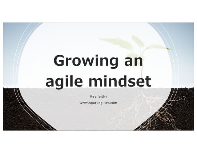 Growing an agile mindset