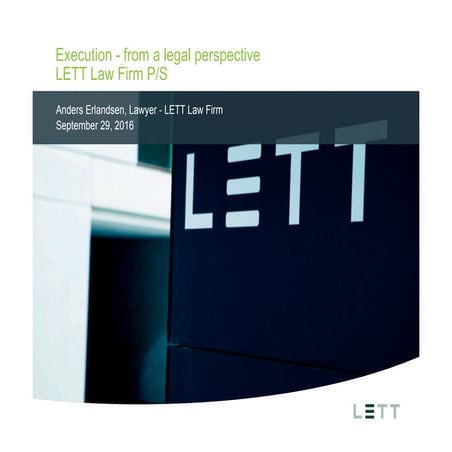 Growing games - execution from a legal perspective