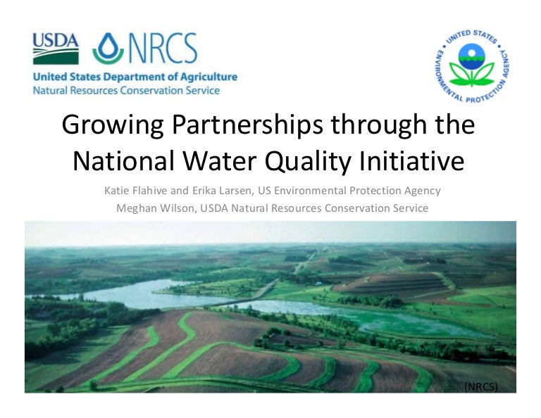 Growing partnerships through the national water quality initiative