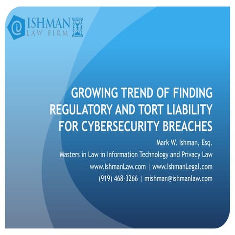Growing trend of finding2013-11 Growing Trend of Finding Regulatory and Tort ...