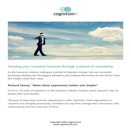 Growing your insurance business through a period of uncertainty