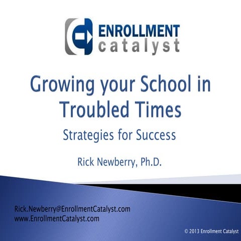 Growing your school in troubled times, sbacs webinar