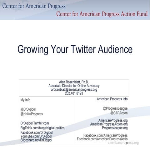 Growing your twitter audience 2011.08.08