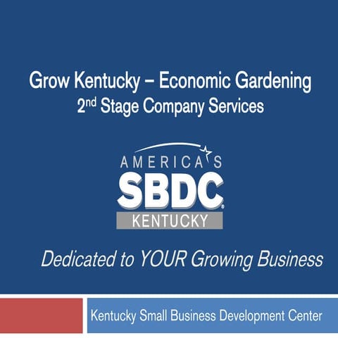 Grow Kentucky 2015 Economic Gardening Program
