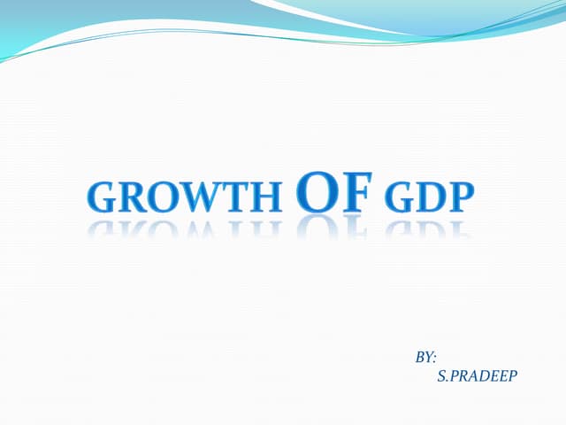 Growth Of GDP