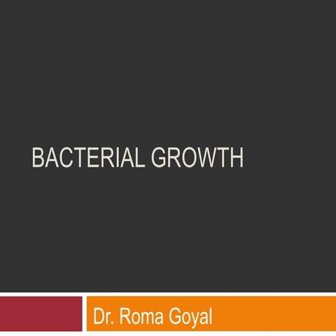 Bacterial Growth and Nutrition