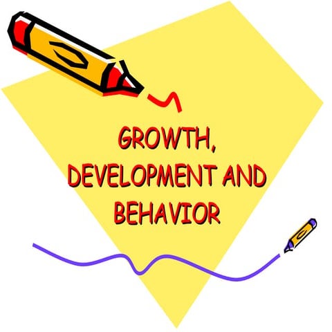 Growth, Development And Behavior
