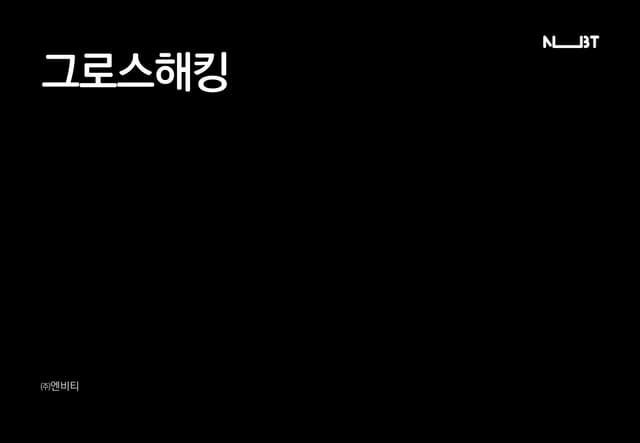 NBT 그로스해킹 교육 자료