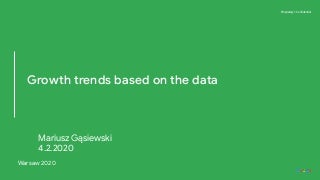 Growth trends in mobile gaming based on the data