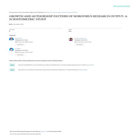 Growth and authorship pattern of Norovirus research output.pdf