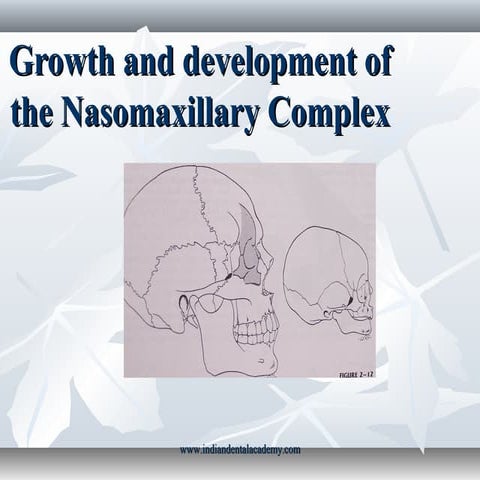 Growth and development of the nasomaxillary complex /certified fixed orthodon...
