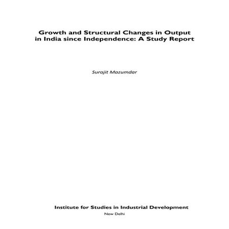 growth and structural change in Indian Economypdf | PDF