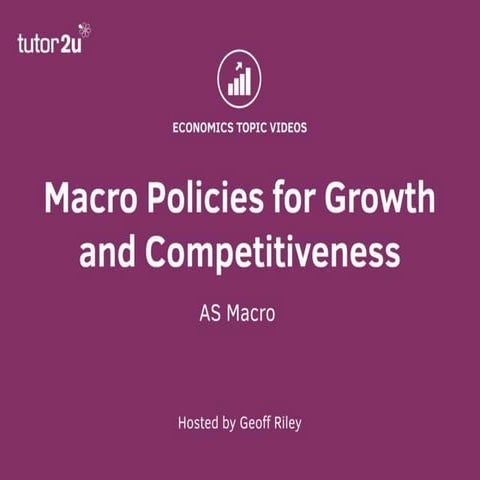 Economic Growth and Competitiveness
