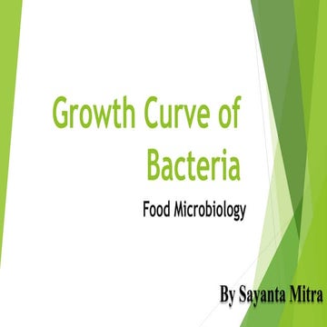 Growth Curve of Bacteria SlideShare