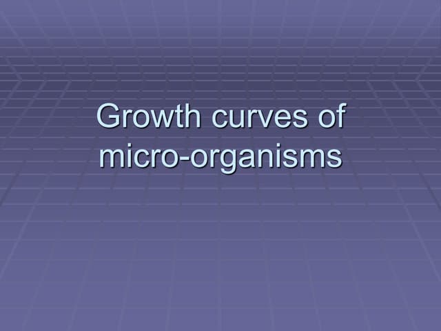Growth curves
