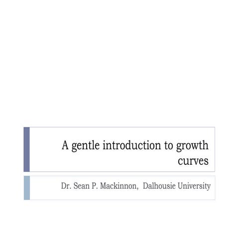A gentle introduction to growth curves using SPSS