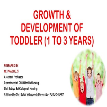 Chapter - II Growth & Development of Toddler.pptx