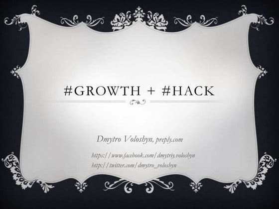 Growth hacking as anti-fragile marketing