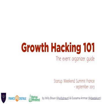 Growth hacking 101 - ultimate guide for event organizer