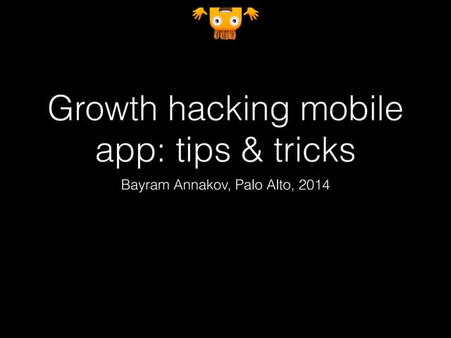 Growth Hacking Mobile App